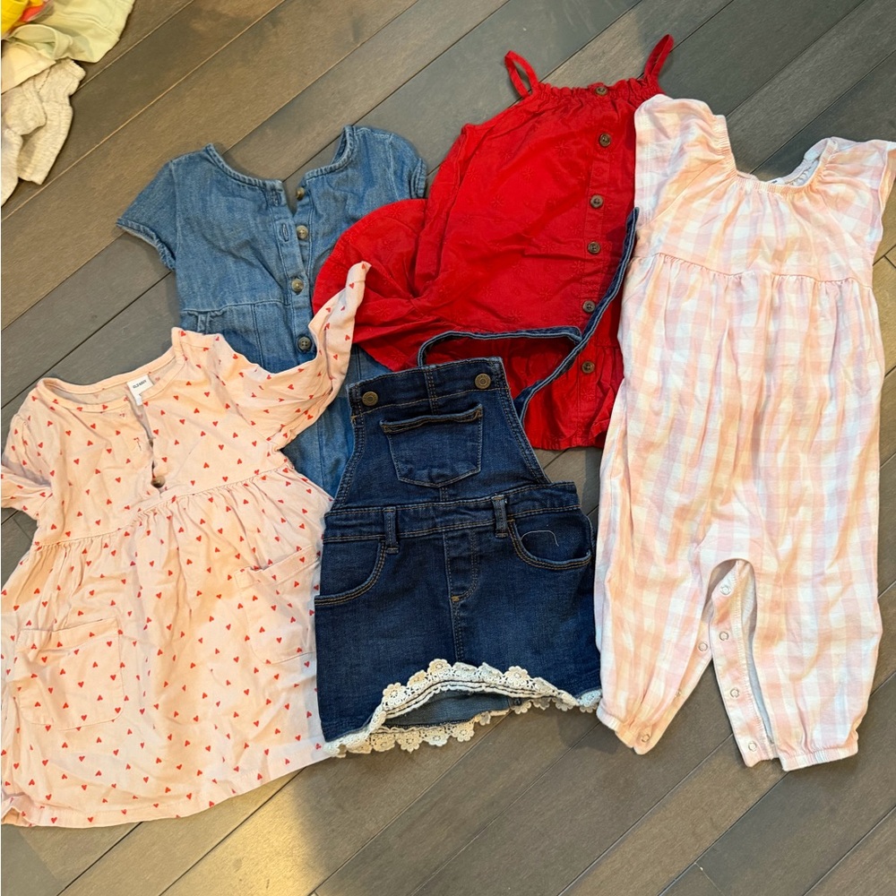 Old Navy Kids Jumpsuits & Rompers & Dresses- Red, Blue, Pink